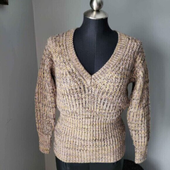 Anthropologie Wool blendV Neck Sweater NWT Sz XS - Picture 5 of 10